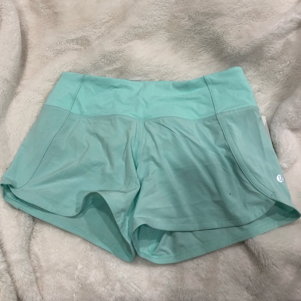 Lululemon Run Times II Mint Green Running Shorts